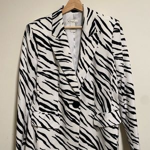ZEBRA PRINT VINTAGE BLAZER